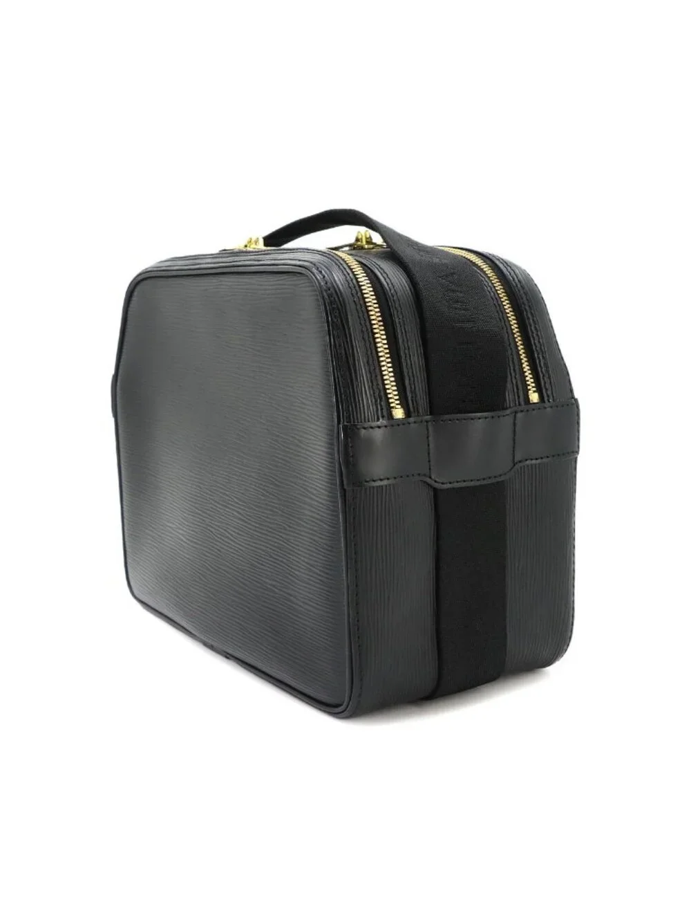 Louis Vuitton Epi Reporter Personal Shoulder Bag Leather Noir Gold